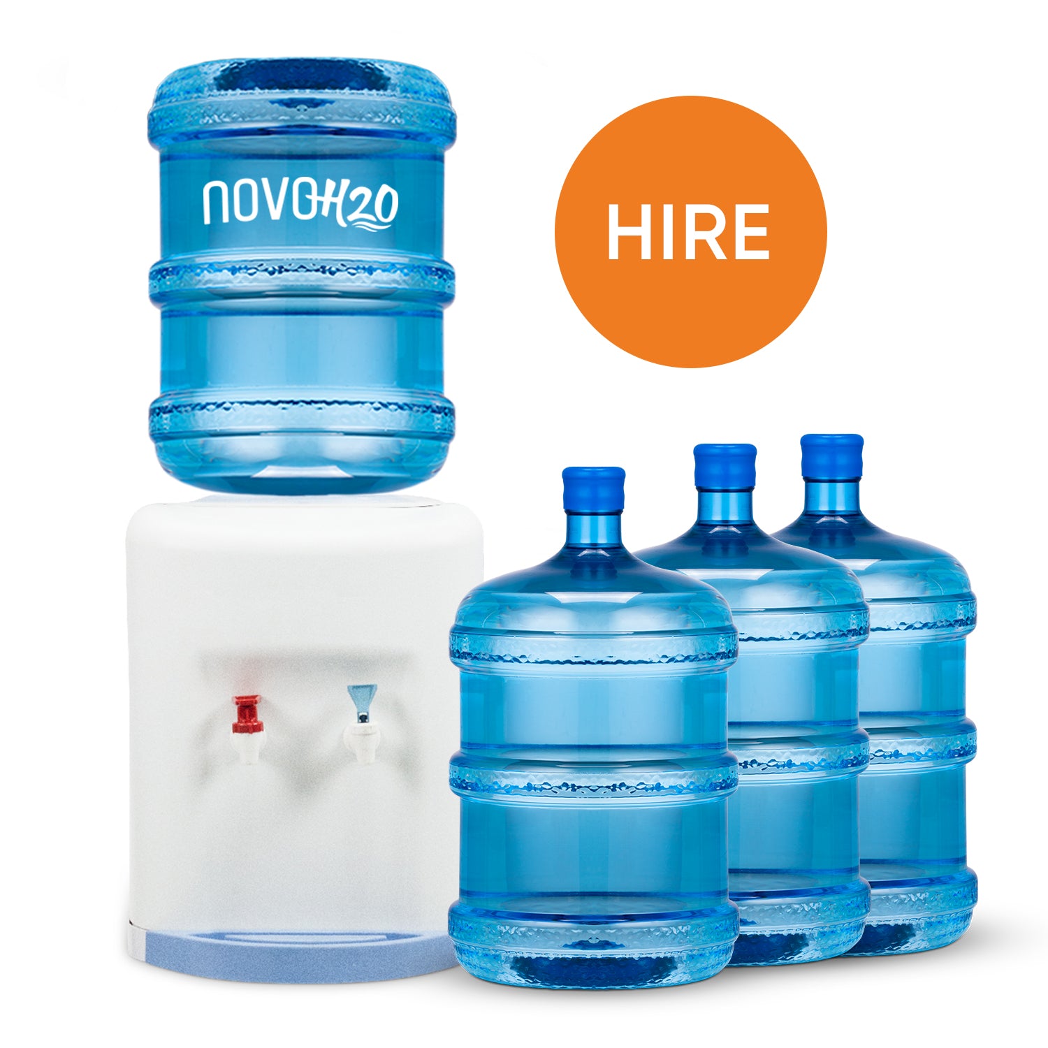 Benchtop Water Cooler (+ 4 free 15L bottles) - <strong> Annual Hire </strong>