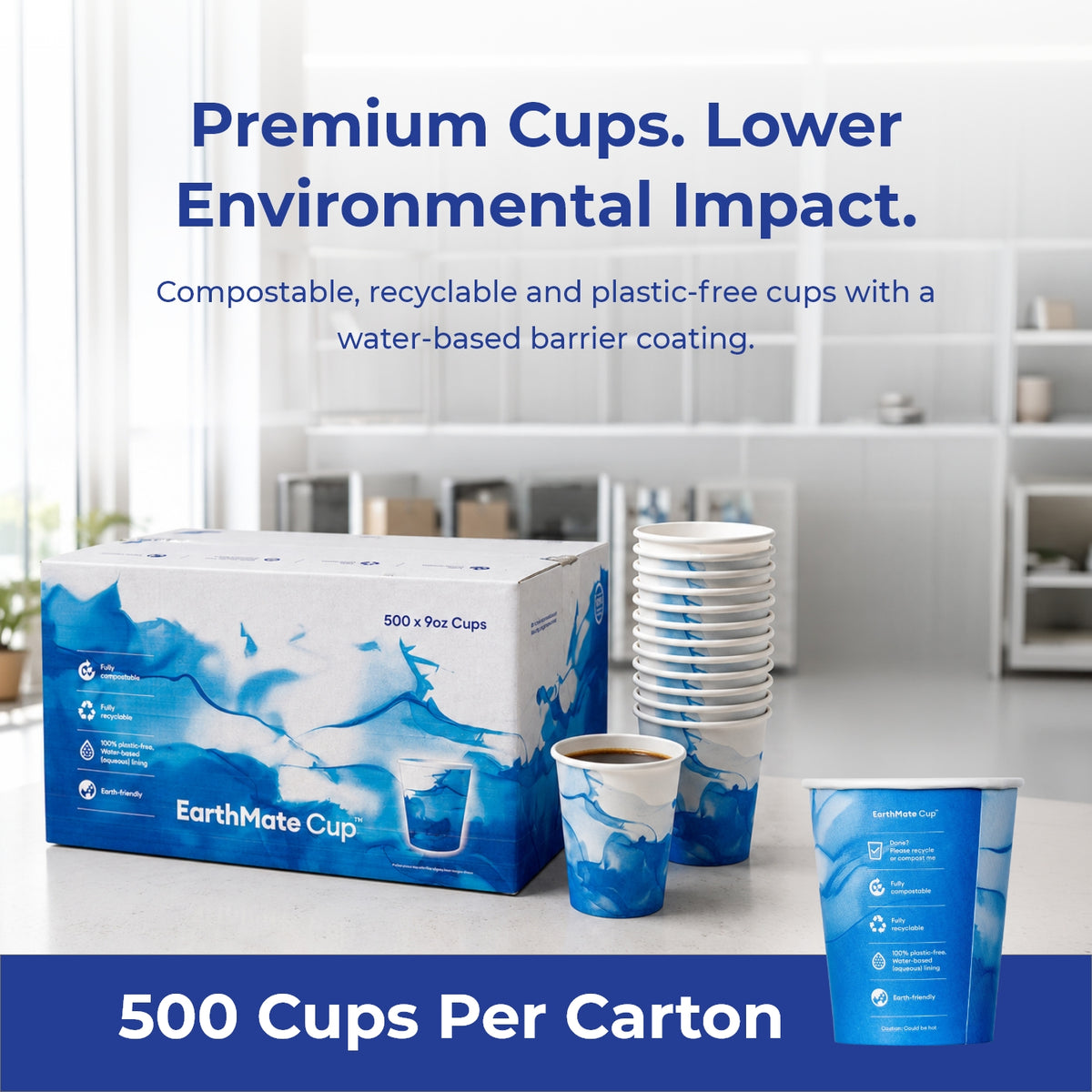 EarthMate 9oz Cups (Box of 500)