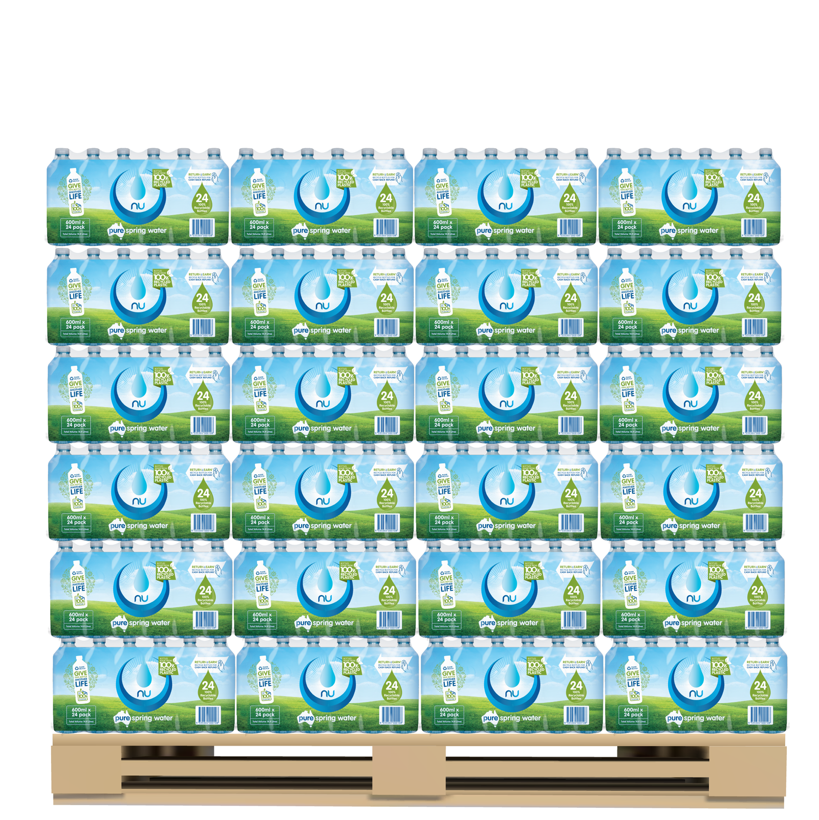 600ml Spring Water – Pallet Buy