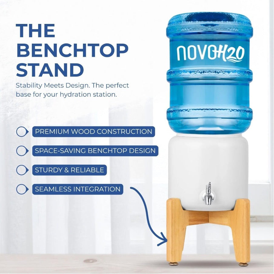 Premium Ceramic Dispenser – “Wonder Well - Lily” (Dispenser + 3 bottles)