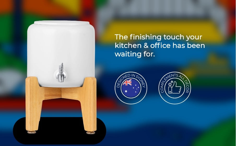 Premium Ceramic Dispenser – “Wonder Well - Lily” (Dispenser + 3 bottles)