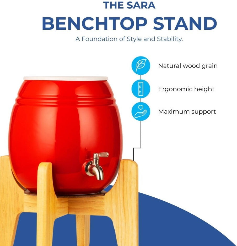 Premium Ceramic Dispenser – “Wonder Well - Sara” (Dispenser + 3 bottles)