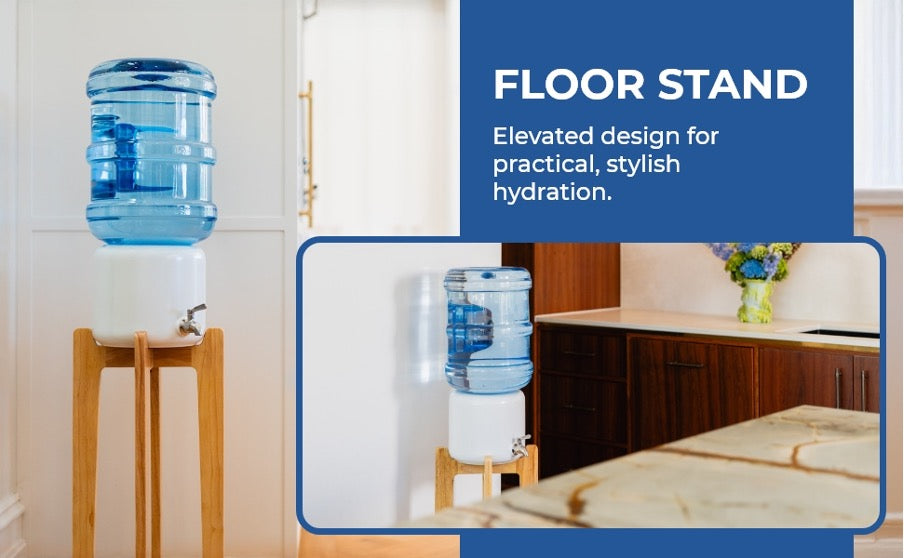 Premium Ceramic Dispenser – “Wonder Well - Lily” (Dispenser + 3 bottles)