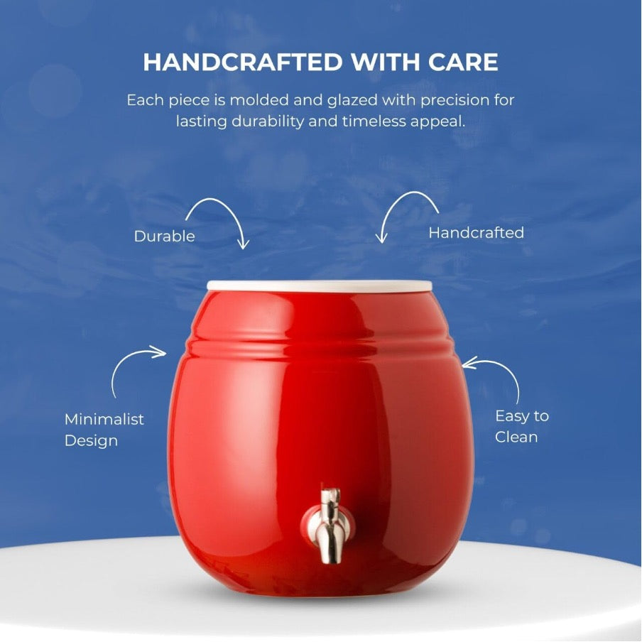 Premium Ceramic Dispenser – “Wonder Well - Sara” (Dispenser + 3 bottles)