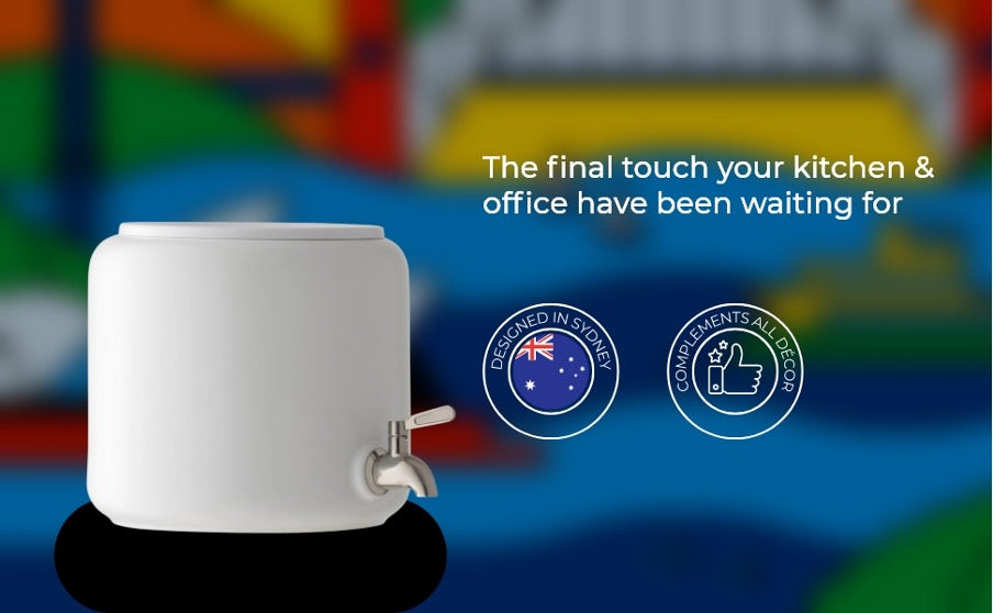 Premium Ceramic Dispenser – “Wonder Well - Lily” (Dispenser + 3 bottles)