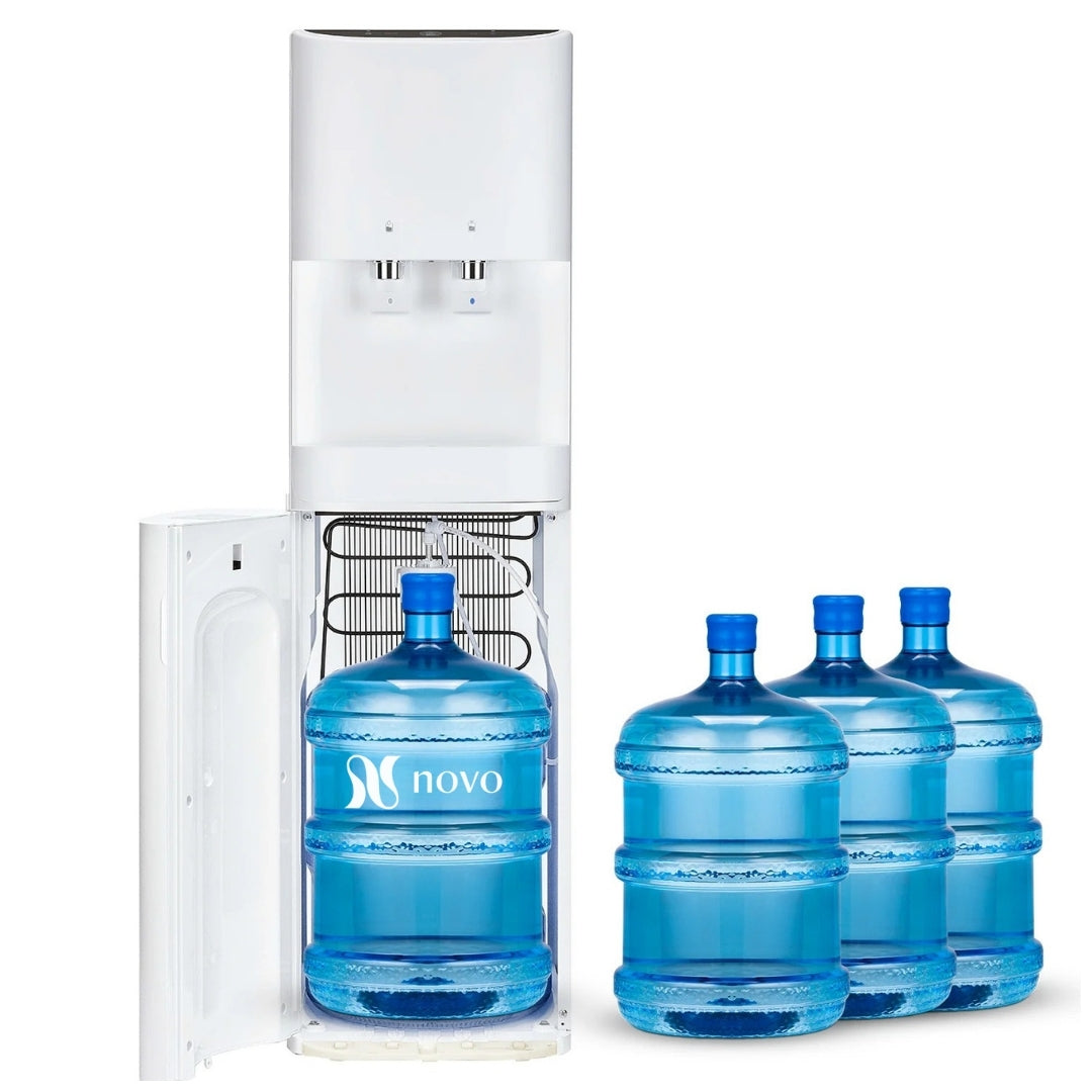 Premium Water Cooler (White) – Bottom Loaded (+ 4 free 15L bottles) - <strong>Annual Hire</strong>