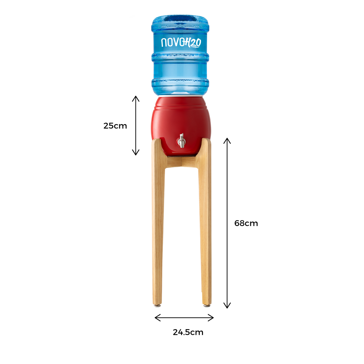 Premium Ceramic Dispenser – “Wonder Well - Sara” (Dispenser + 3 bottles)