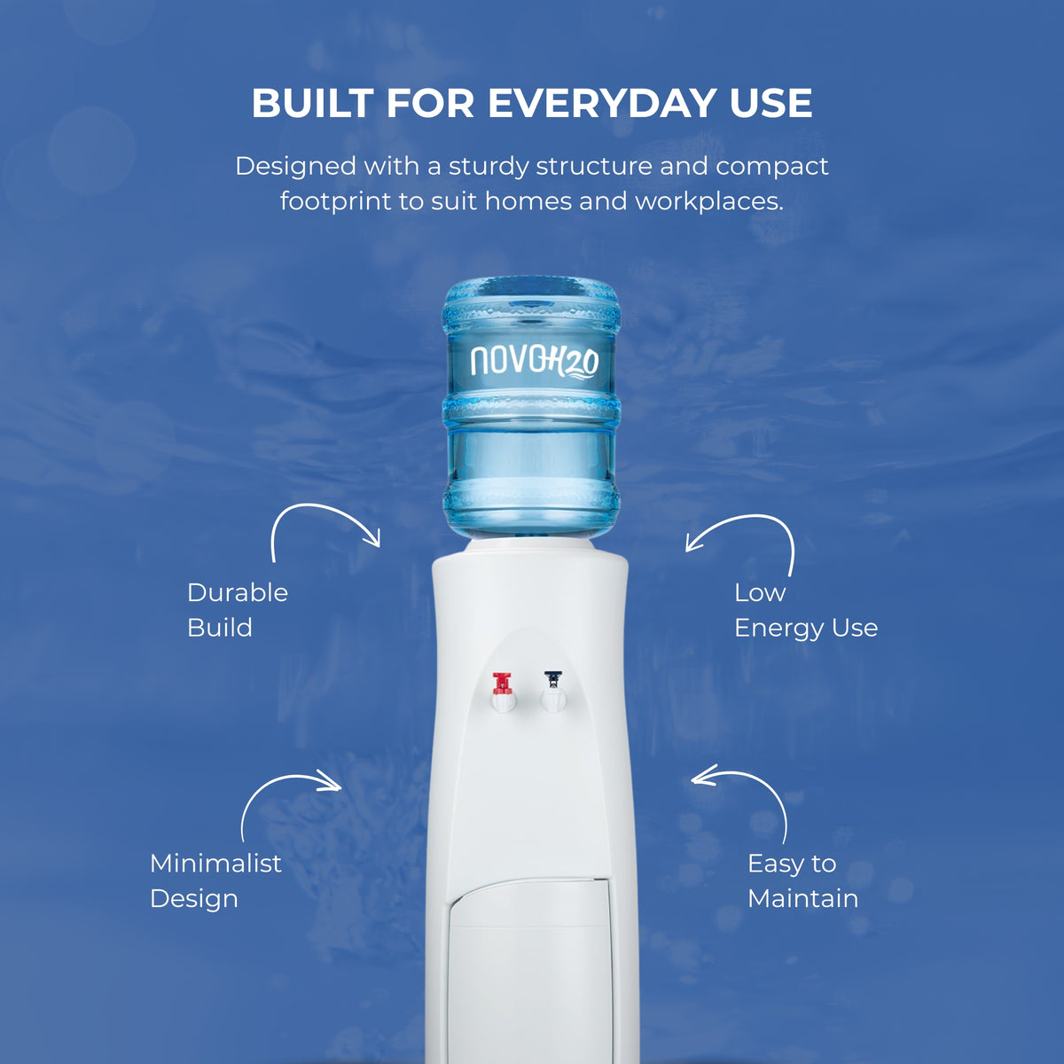 Water Cooler (+ 4 free 15L bottles) - <strong>Annual Hire</strong>