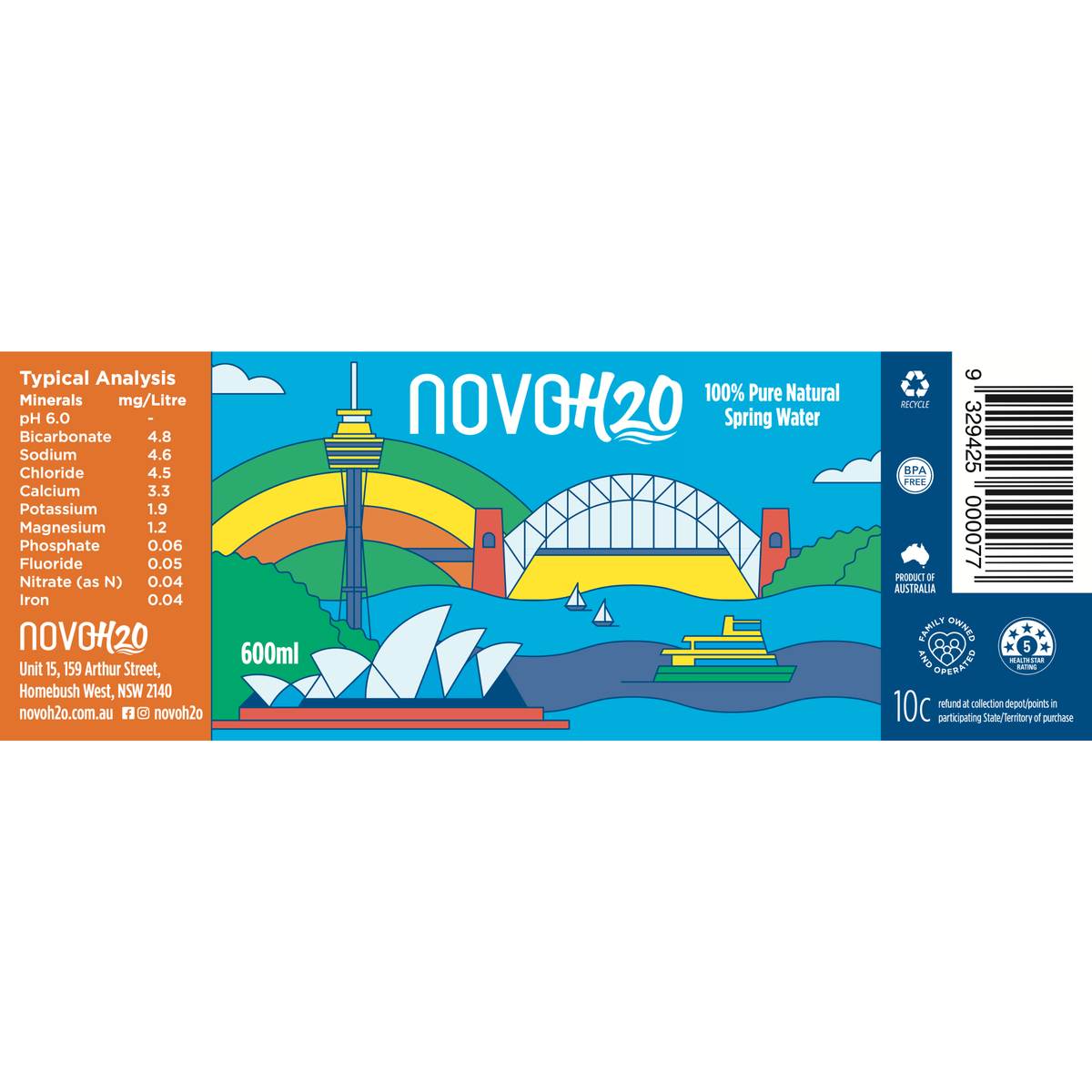600ml Spring Water (12 x 600ml)