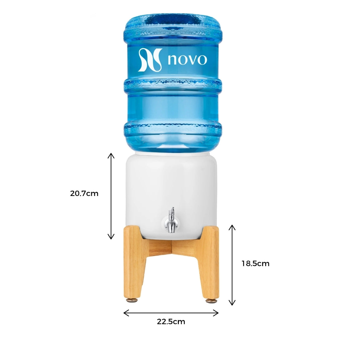 Premium Ceramic Dispenser – “Wonder Well - Lily” (Dispenser + 3 bottles)