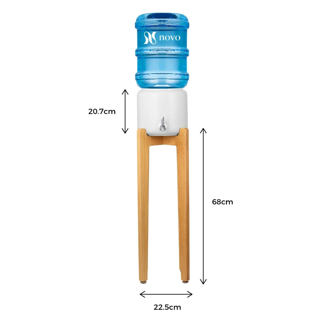 Premium Ceramic Dispenser – “Wonder Well - Lily” (Dispenser + 3 bottles)