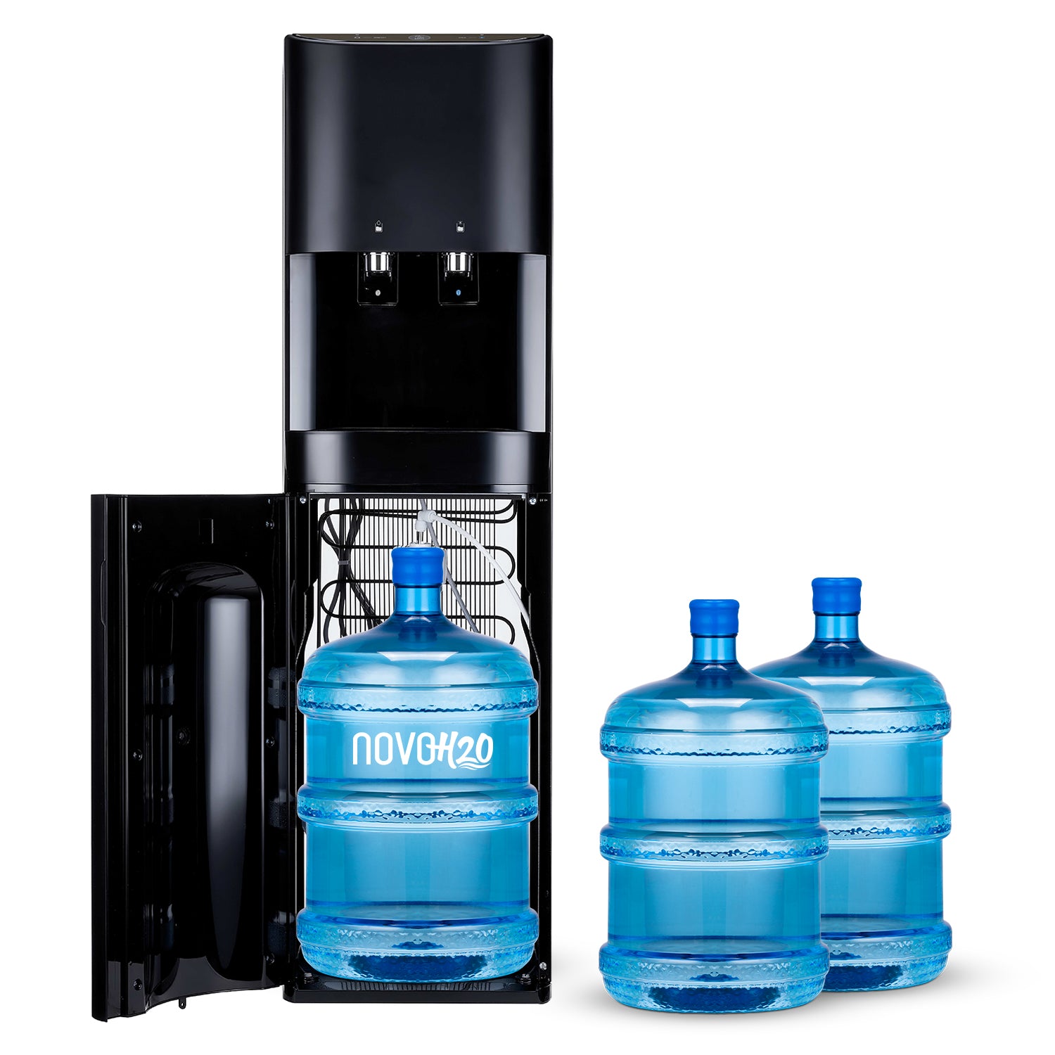 Premium Water Cooler (Black) – Bottom Loaded (+ 3 free 15L bottles) - <strong>Annual Hire</strong>